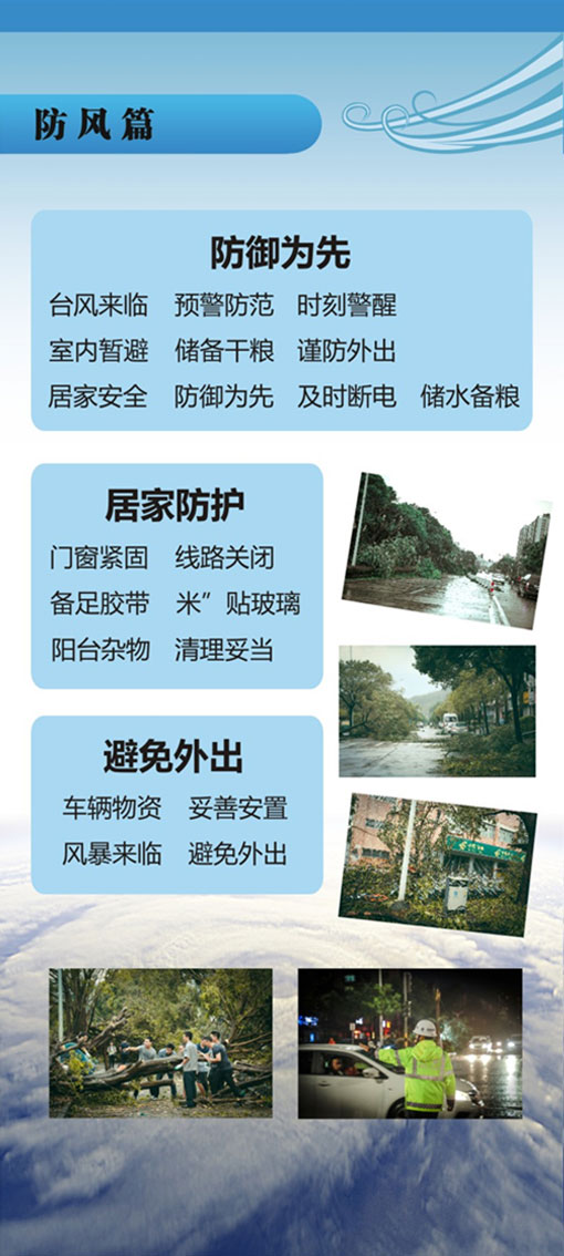 防风防汛防旱四字诀